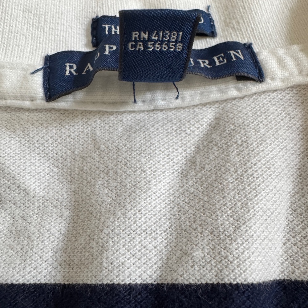 Ralph Lauren Navy and White Striped Dress - Picture 5 of 5